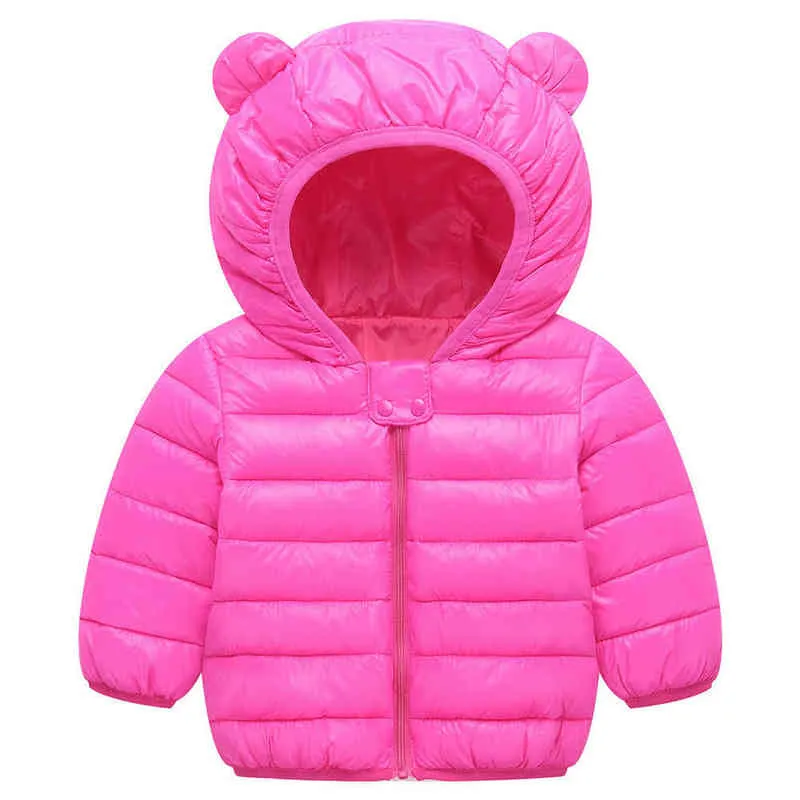 Baby Girls And Boys Down Jacket Winter Hooded Warm Jackets For Boys Beautiful Toddler Children Clothes 1-5 Year Children Clothes J220718
