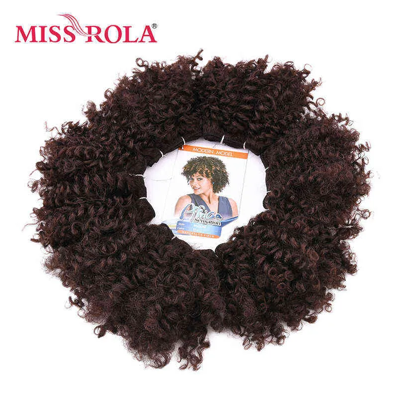 Fröken Rola Curly Synthetic Hair Extensions 100g Sew In Hair Weave Kanekalon Fiber Double Wefte Hair Bundles H220429