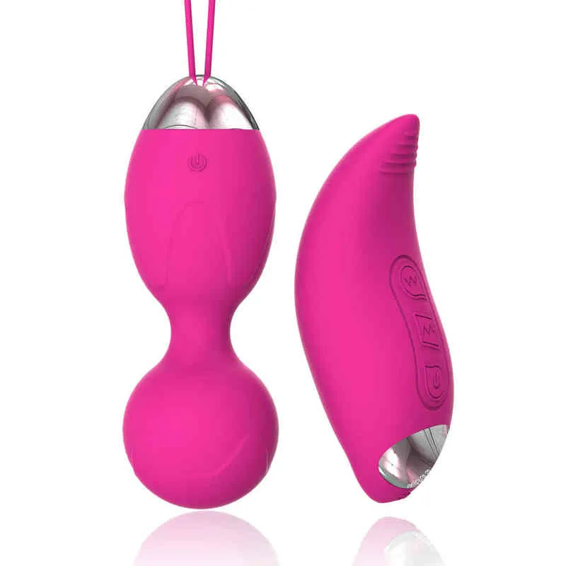 Nxy Oeufs 10 Vitesse Kegel Ball Télécommande Vaginal Serré Exercice Vibrant Oeuf Stimulateur Massage Ben Wa g Spot Vibrateur Sex Toy 220421