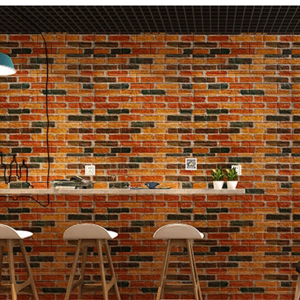 Ses geçirmez ve su geçirmez 3D duvar etiketi banyo dekorasyonu kendi yapışkan panel çatı mutfak yatak odası ev dekorasyon