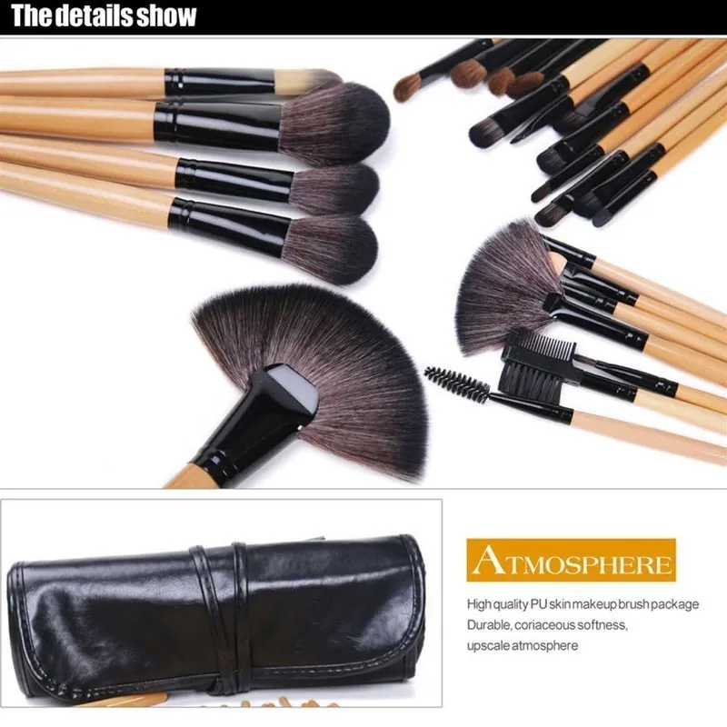 Geschenktüte mit 24 Stück Make-up-Pinsel-Sets, professionelle Kosmetikpinsel, Augenbrauen, Puder, Foundation, Schatten, Pinceaux, Make-up-Werkzeuge 220623