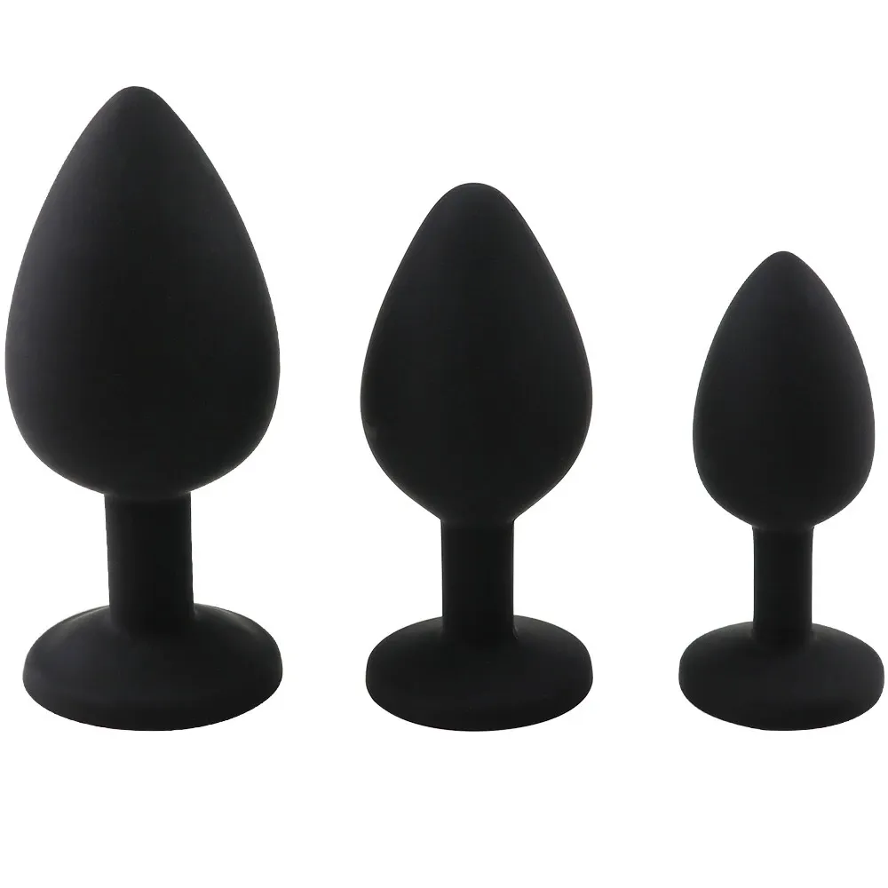 3 Size Zachte Siliconen Butt Plug Anale Unisexy sexy Stopper Volwassen Speelgoed Stimulator Dildo voor Mannen Vrouwen Trainer Koppels