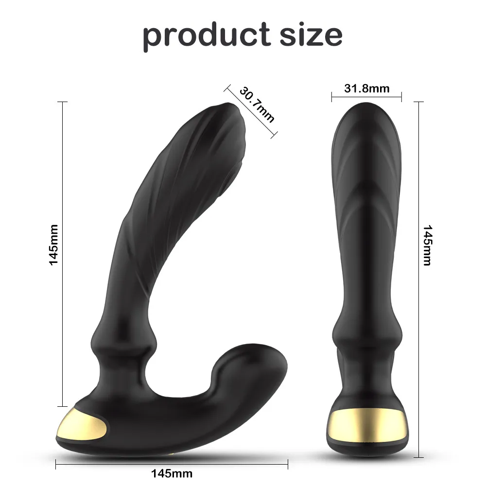 Vibratore anale massaggiatore prostatico maschile Plug Masturbatori remoti in silicone Stimolatore vaginale donne Giocattoli sexy adulti Uomo