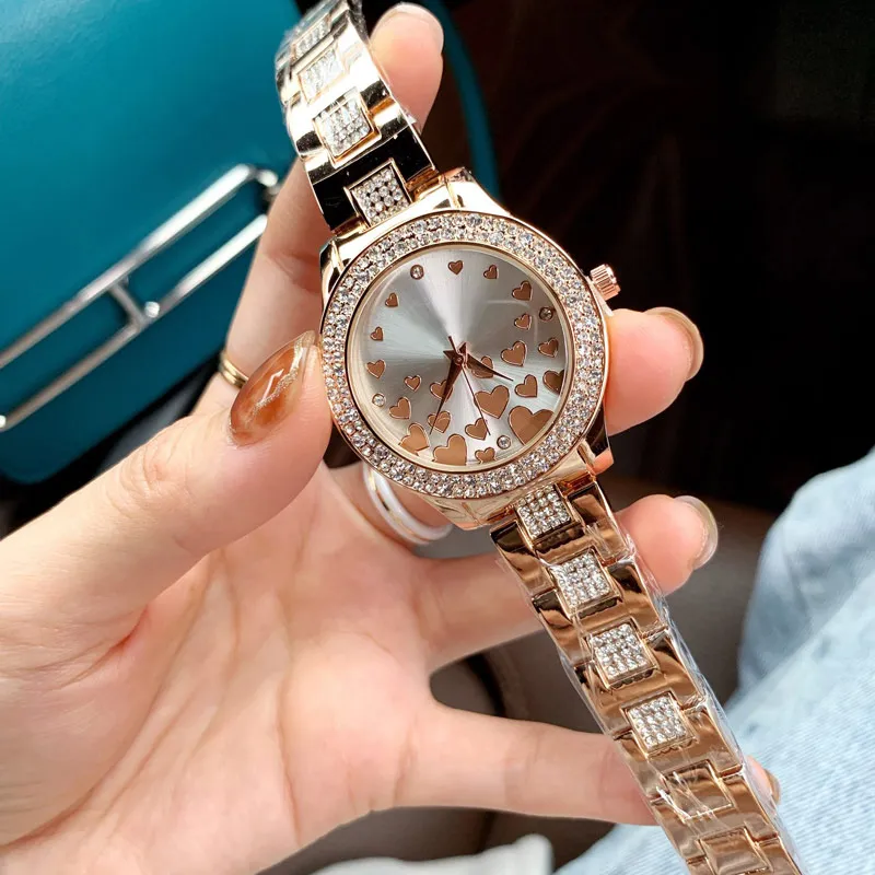 Luxury Rose Gold Lady Watch 36 mm Diamentowe zegarki modowe dla kobiet ze stali nierdzewnej Top Designer Designer WristWatches Christmas 280J
