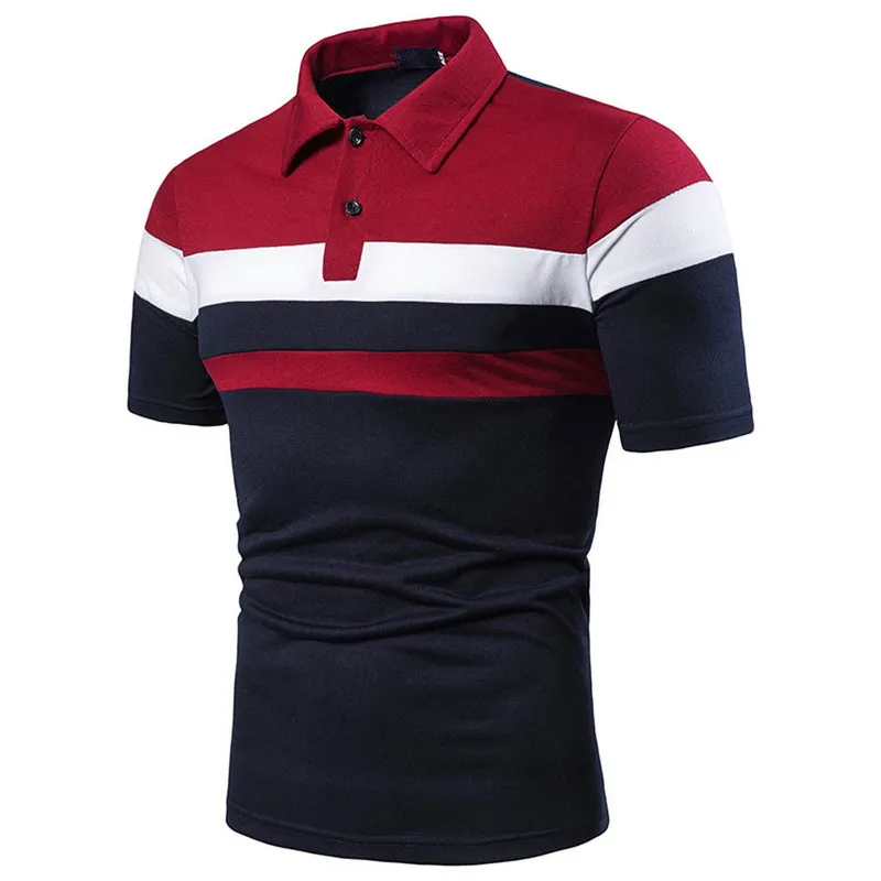 Летняя мода мужские рубашки поло высокого качества с коротким рукавом мужские рубашки поло бренды дышащие брендовые футболки 220621