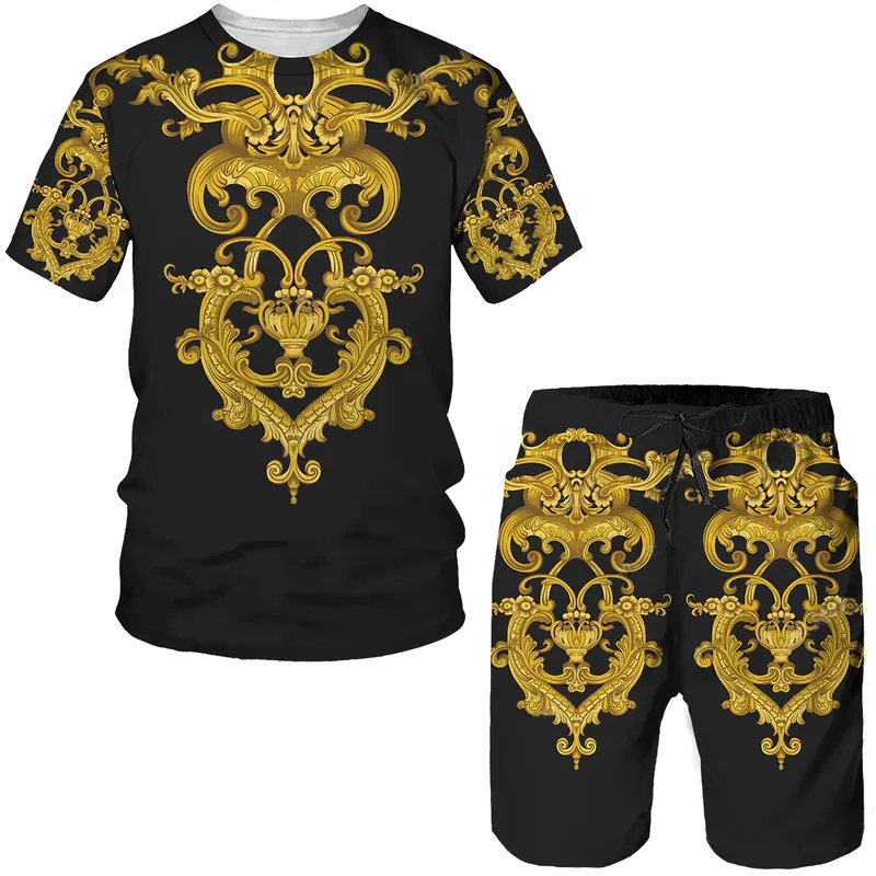 Men S Street Tyrant Sportswear Fit Overant Clothing 3D Printed T Shirt Shorts 2