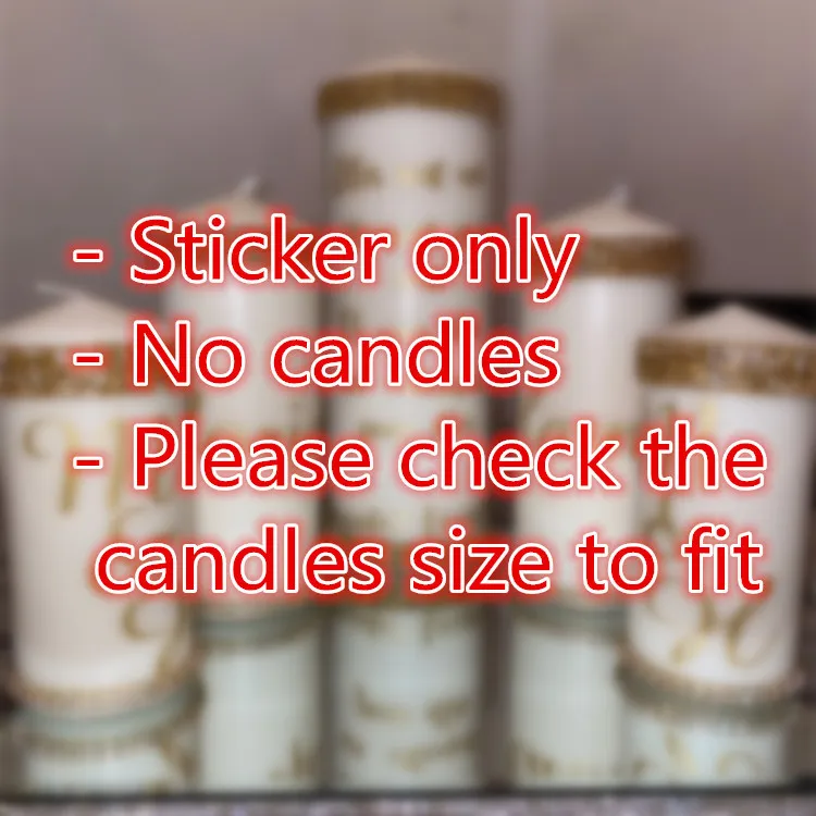 Anpassade klistermärken för Candle Decor Sourate 2 Verset 187 Citat Vinyl Decal Unikt bröllopsljus Klistermärke Special Souvenir 220621