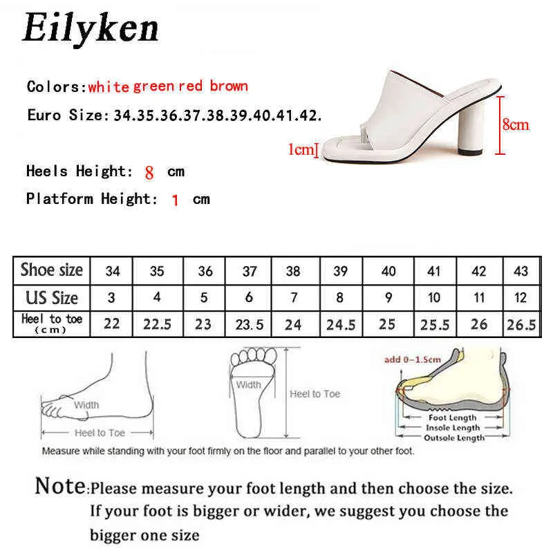 Nxy Sandals Fashion Square Clip Toe Women's Slippers New Summer Mixed Colours Chunky High Heels Female Flip Flops Shoes
