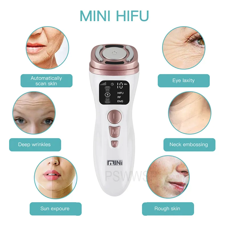 미니 Hifu 기계 초음파 RF Fadiofrecuencia EMS 미세 화폐 리프트 회사 강화 피부 주름 관리 도구 2105181774556