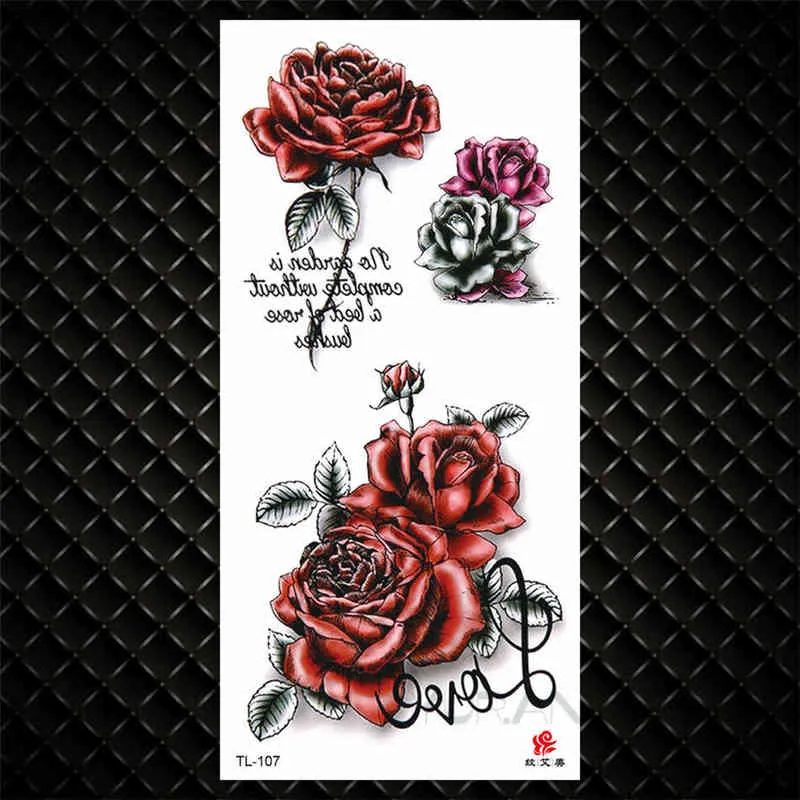 NXY Tatuagem Temporária Novo Vívido 3D Vermelho Lip Cherry Morango Design Flash Adesivo Homens Mulheres Corpo Art Falso G3D33 0330