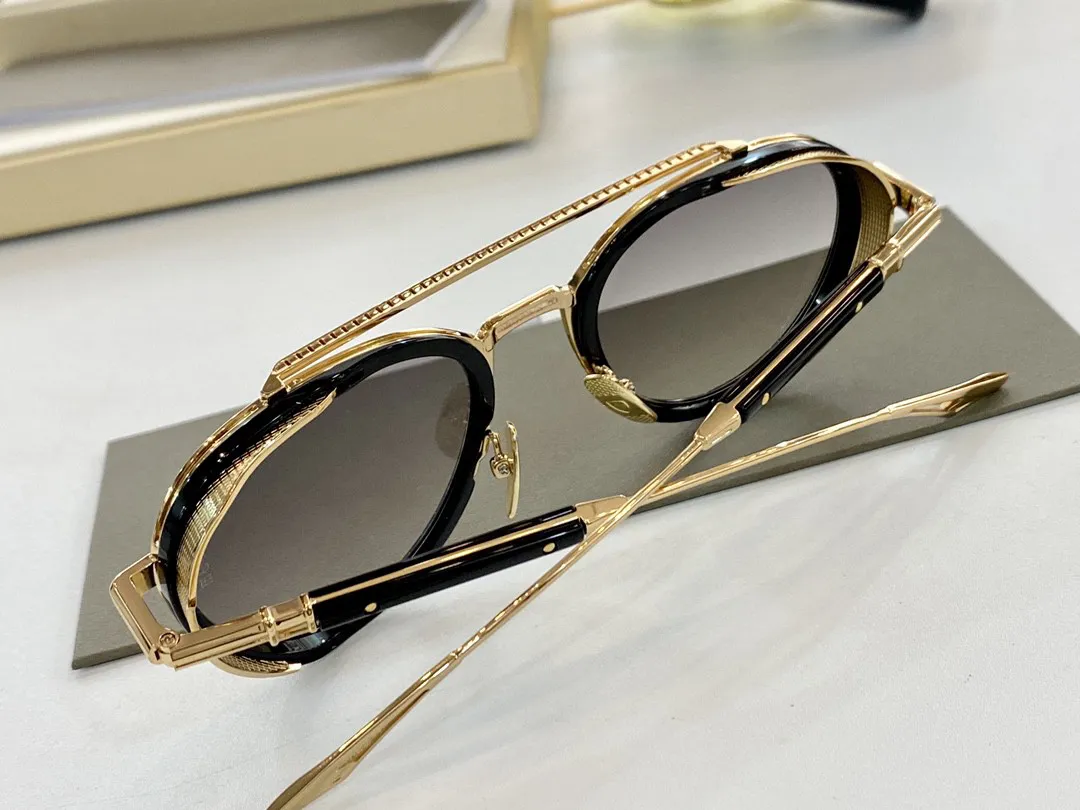 A Dita Epiluxury 4 Top de lunettes de soleil de haute qualité pour hommes Retro Luxury Brand Designer Femmes Sunglasses Fashion Design Bestseller Pilot Eye 289g
