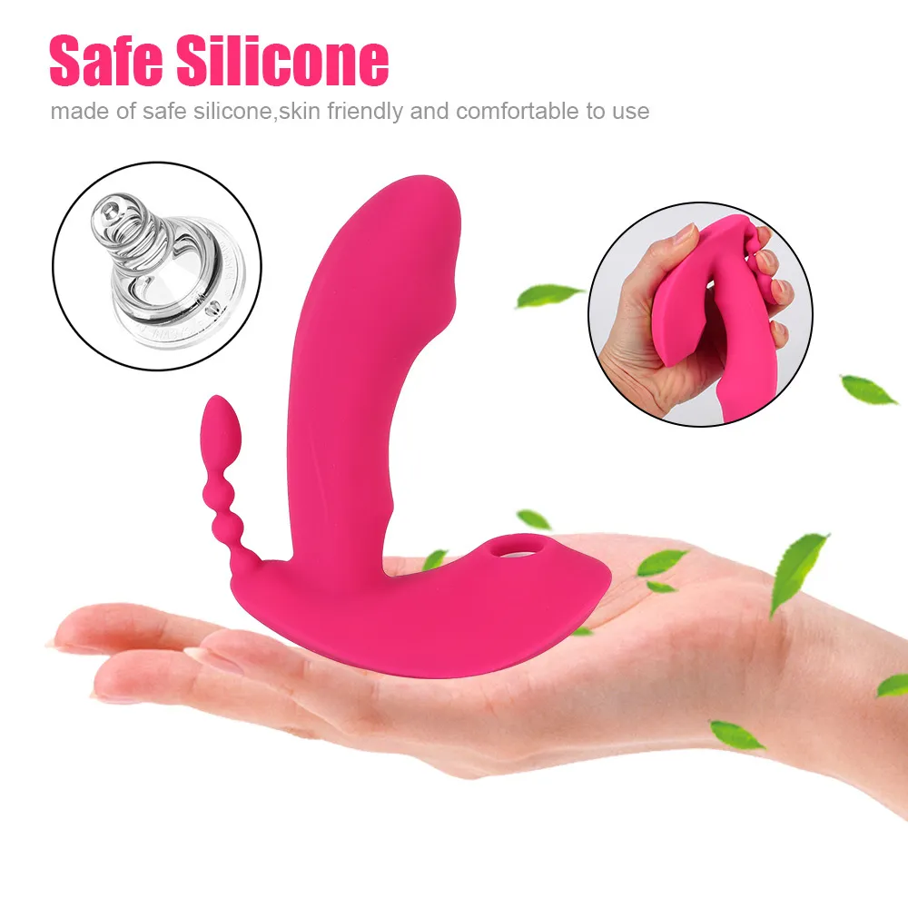 Masturbation féminine perles anales Clitoris ventouse 10 Modes jouets sexy pour femmes vagin G Spot masseur sans fil culotte vibrateur