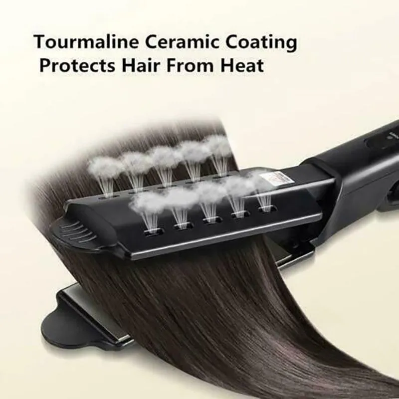 Nicare Hair Hairer Flat Iron Ceramic Tourmaline Ionic Steam Bugller для женщин для укладки женщин 220623