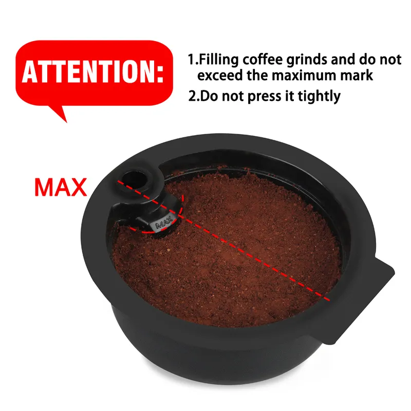 Återanvändbar crema kaffekapselfilter Tassim-O för BOS CH-maskin med eletrisk sked 220509