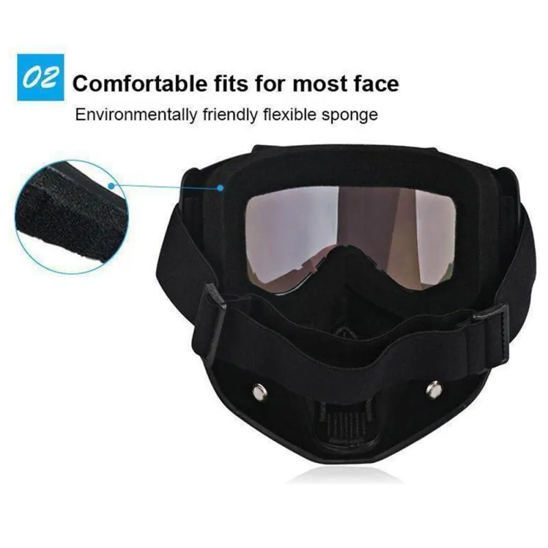 Occhiali da equitazione invernali caldi da motociclista Maschera antiappannamento Anti UV antivento Accessori motoslitte 220715