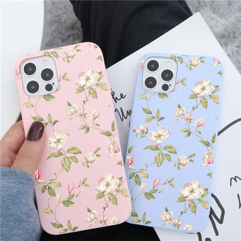 زهور الصيف الحالات TPU لينة ل Xiaomi Mi Poco X3 Pro NFC F3 A3 Redmi Note 10 9 9S 8T 8 9A 7A 7T Lite Cover Cover