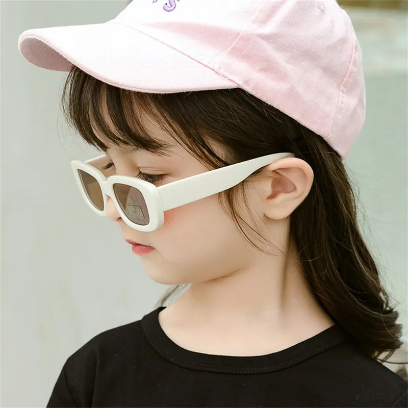 Vintage Small Rectangle Kids Sunglasses Boys Girls Square Frame Gift Sun Glasses Children Baby Infantil UV400 220705