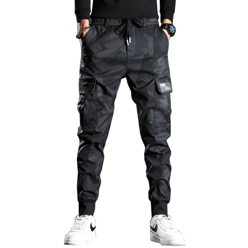 MARNE MĘŻCZYZN MODY STREETWEAR Casual Camouflage Jogger Spods Tactical Wojskowe Spodnie Ładunki dla Dropp 220719