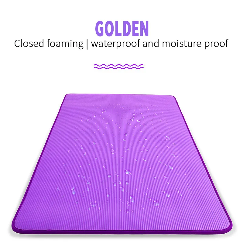 183cmx61cmx1cm verdikte niet-slip yoga mat nbr fitness gym matten sportkussen gymnastiek pilates pads met yoga zakriem