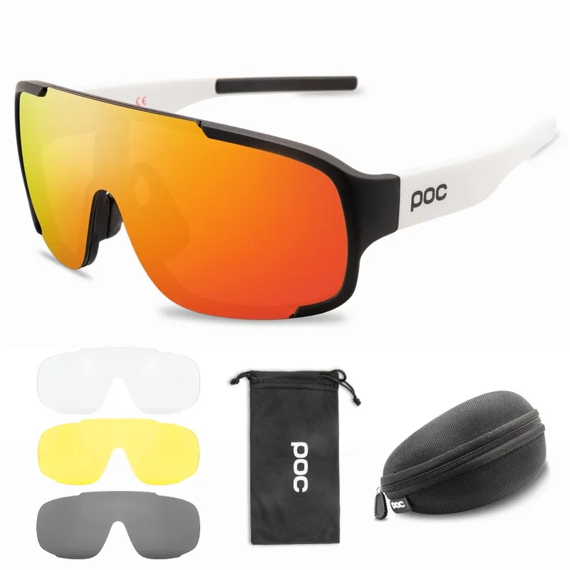 Sunglasses Eyewear POC DO BLADE 4 Lens Set Mtb Cycling Glasses Men Women Bike Bicycle Goggles Outdoor Sport Sunglass UV400 Eyewear307u