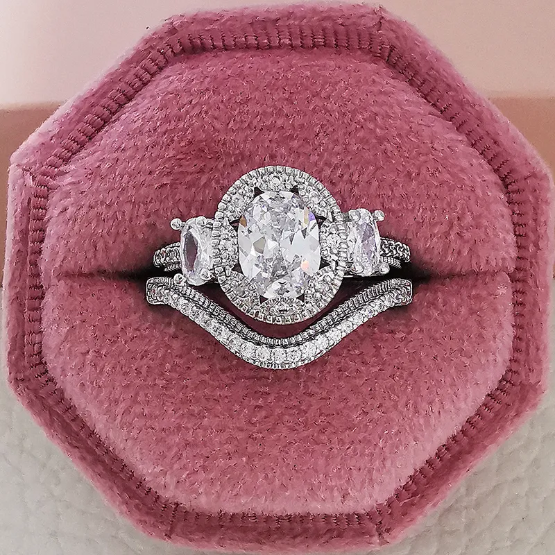 Роскошное винтажное серебряное обручальное обручальное обручальное кольцо для женщин для женщин качество подарки подарки на сумму целую распродажу R4991 220719