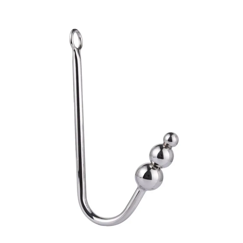 BDSM Stainless Steel Anal Hook Prostate Wand Massage Stick Pure Metal Penis Stimulator Plug Dildo sexy Toys