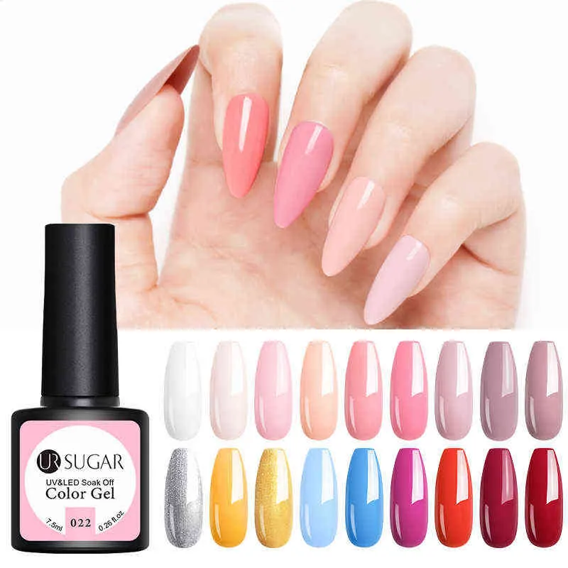 NXY Vernis À Ongles 7 5ml Vernis Nude Violet Clair Couleur Professionnelle Soak Off Uv Led Vernis Nouvelle Mode Peinture 0328