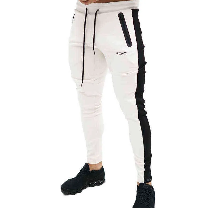 Casual Patchwork Pants Men Gym Fitness Trackpants Joggar Sweatpants Cotton Trousers Sport Training Pant Man Running Sportswear G220713