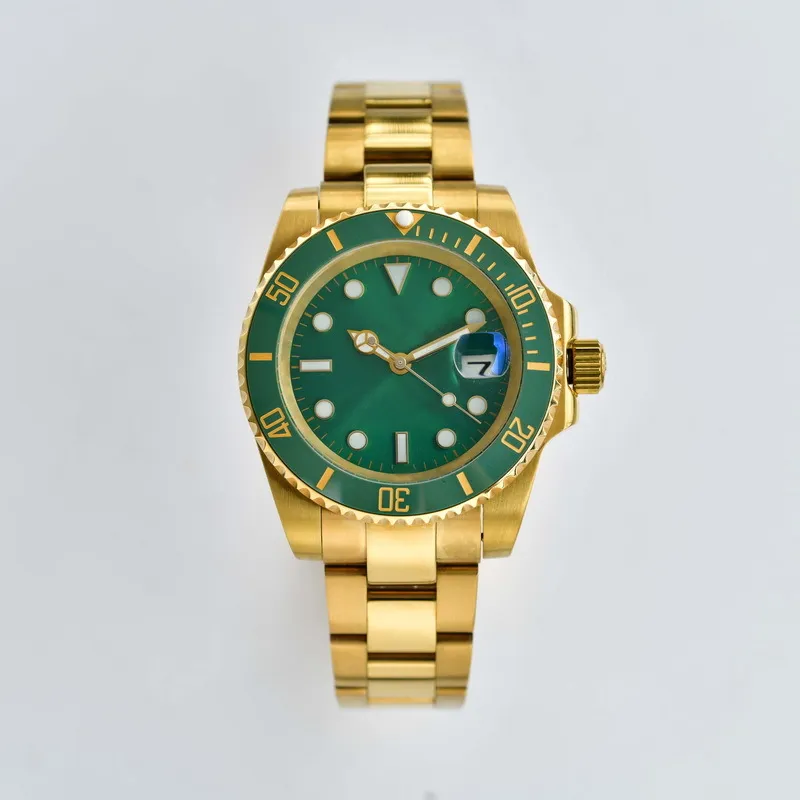 Luksusowe Zielone Zielone zegarek Watche Męskie datejust 41 mm 2813 Automatyczne mechaniczne mechaniczne 904L Wodoodżycie stali nierdzewnej Sapph295z