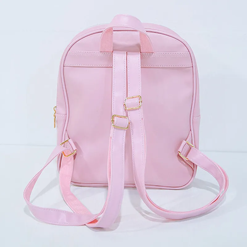 Mini Meni Mulheres Backpack Bolsas de Estudantes Transparentes Sm Pequenas Mochilas Versáteis Cleares Sacos de Viagem de Couro Faux