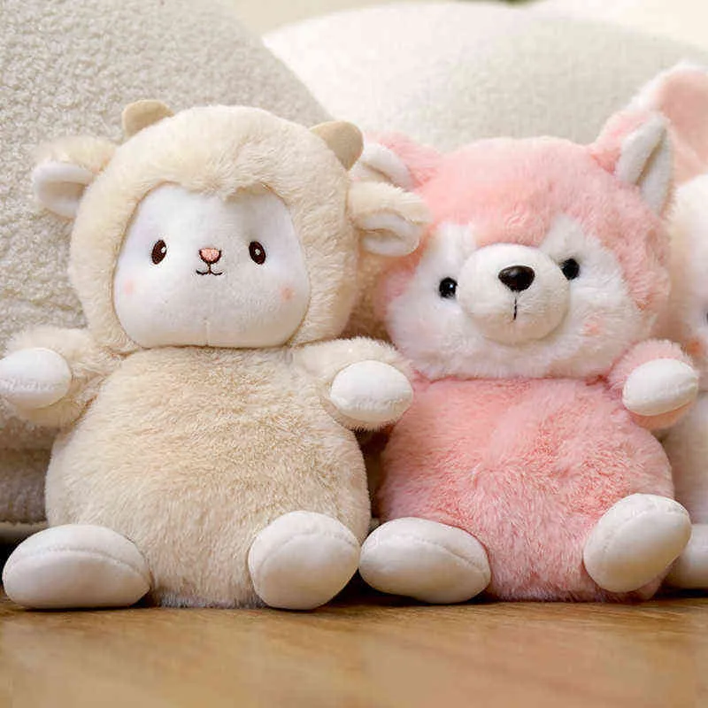 Cm schattig pluche schapen konijn vossen speelgoed mooie dieren poppen gevuld troostende kussen voor baby verjaardag sussen cadeaus j220704
