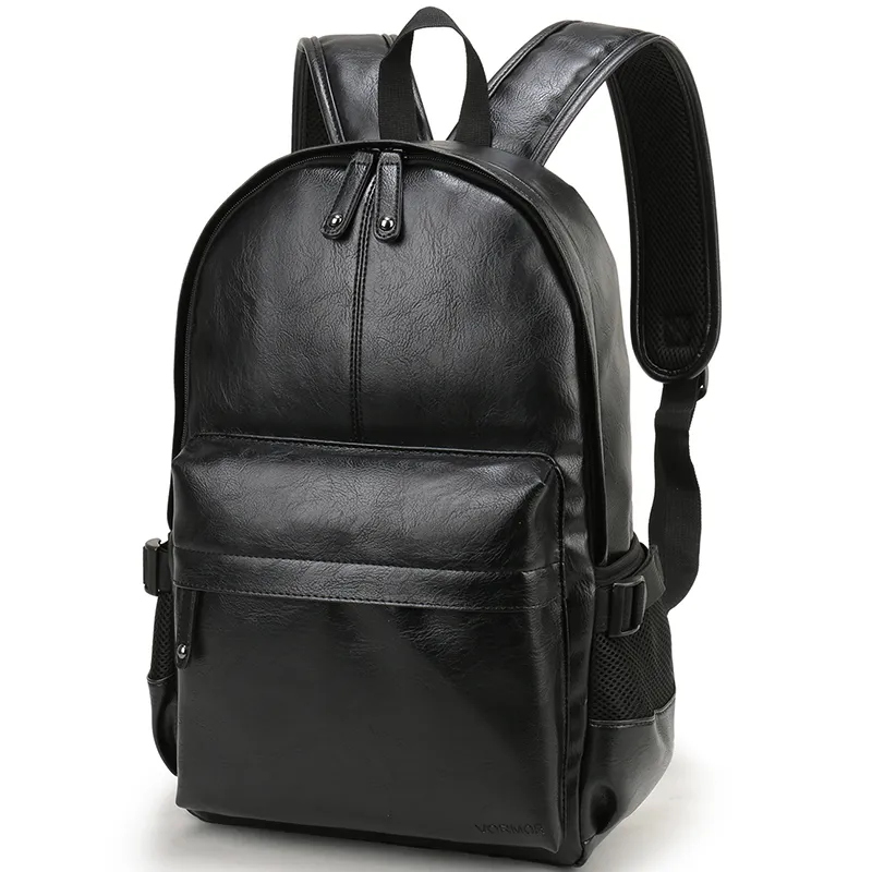 Vormor Brand Waterdicht 14 inch Laptop Backpack Men Lederen rugzakken voor tiener mannen Casual Daypacks Mochila Male 220329254Y