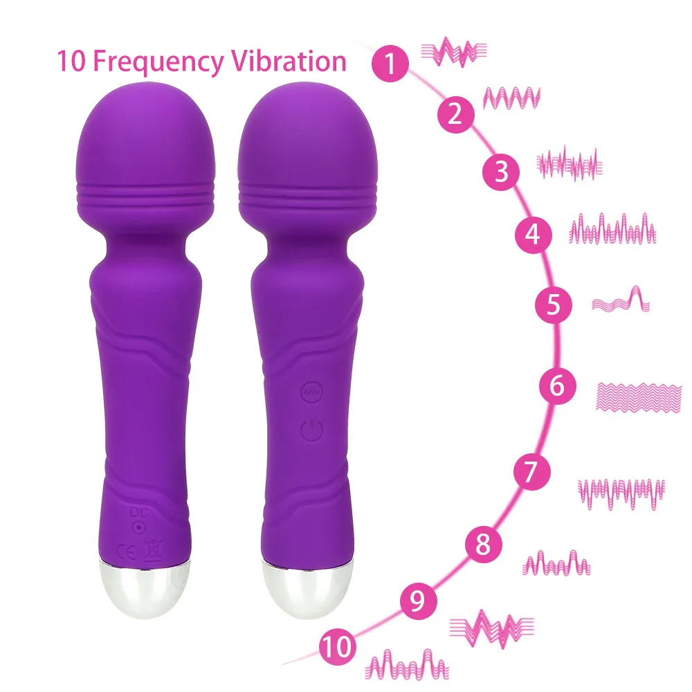 VATINE 10 frequenza AV Stick forte vibratore stimolatore del clitoride masturbazione femminile impermeabile giocattoli sexy le donne bacchetta magica