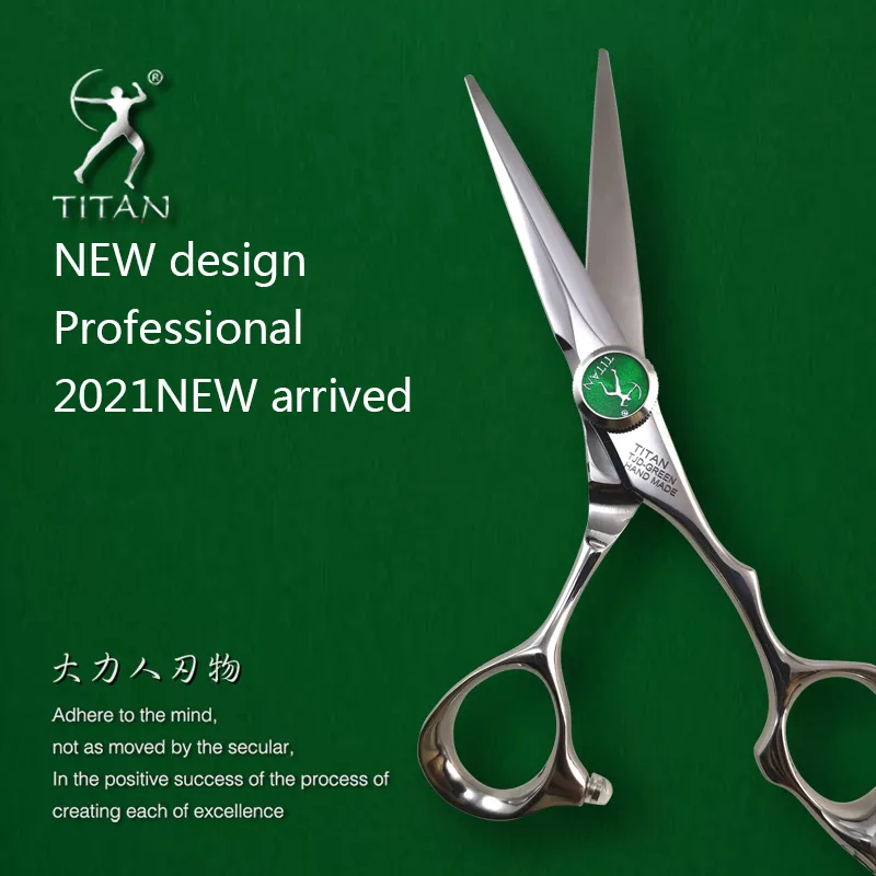 Tijeras de peluquería Titan de 6 pulgadas, herramienta profesional de corte de peluquero, herramienta de estilismo, cizalla 220317