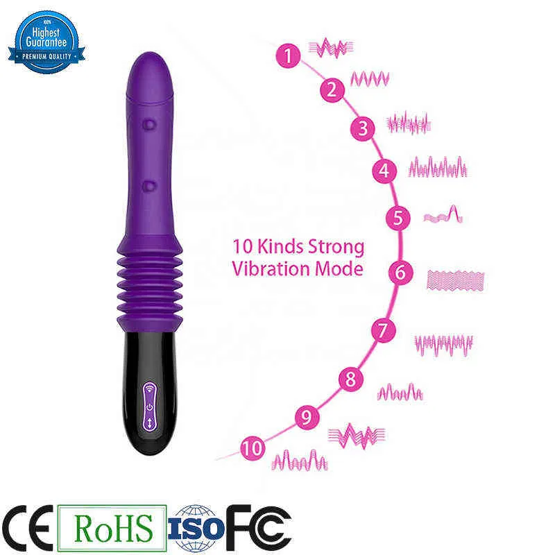 NXY Vibrators Dv1537 New Hot Échantillon gratuit 3d Full Tpe Vibromasseur Sex Toy Femmes avec télécommande USB Fabricant en Chine 0411