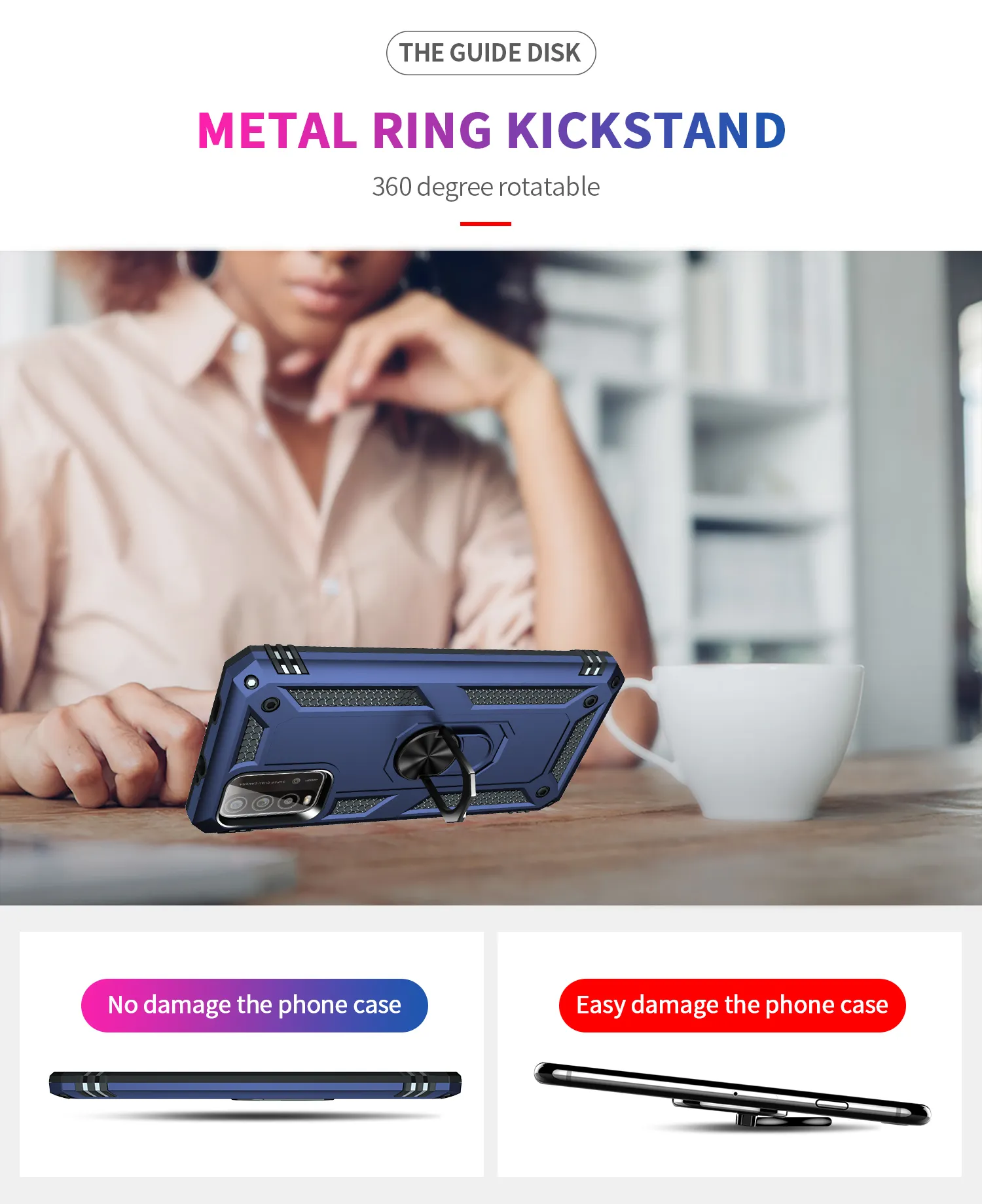 Car Magnetic Metal Finger Ring Holder Armature Shockproof Cases For Poco M3 Redmi 9t 9 Power Redmi Note 9 4g Rear Cover Coke Fundas