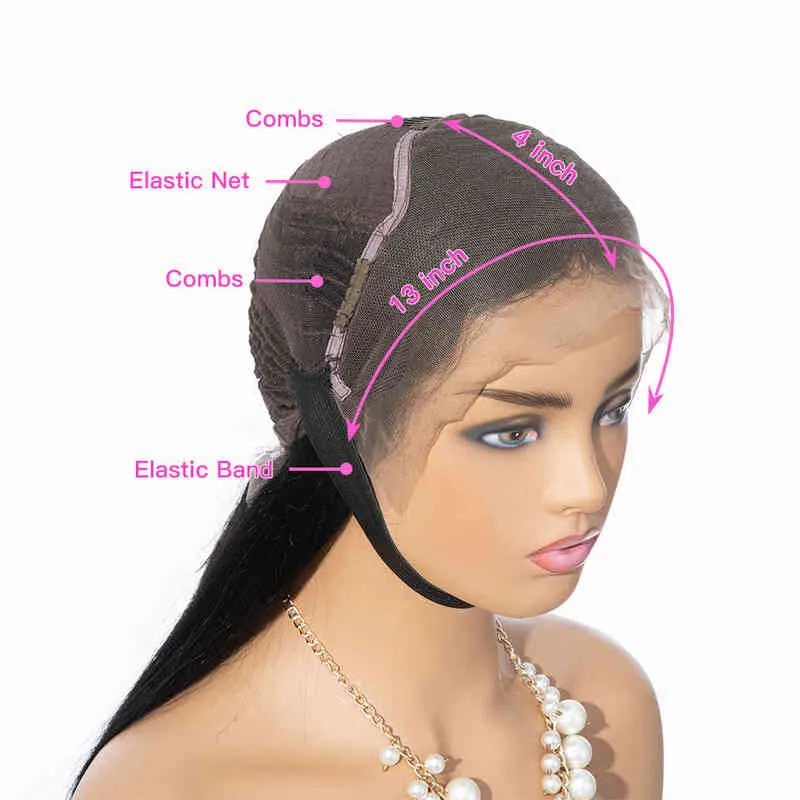 x Кружевное переднее парик человеческие волосы с бразильской девственной водой водяной волны, предназначенная для женщин, бесцветных фронтал S 220606