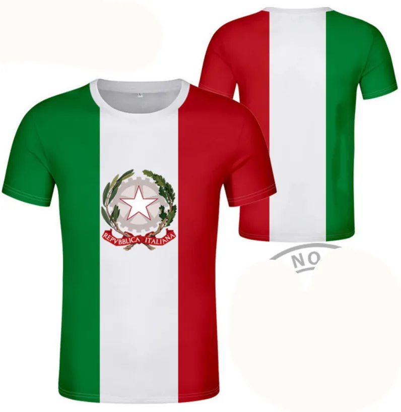 Italien T-Shirt DIY Free Custom Name Number Ita Country Flag That Italian College Print Text Clothes 220615