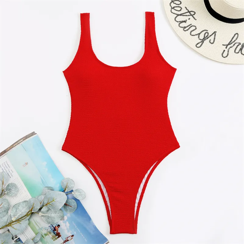 Swimsuit Women Sexy Solid Thong Swimwear Monokini Beach Bathing Suit Brazilian Swimming Suits Female Summer L 220620
