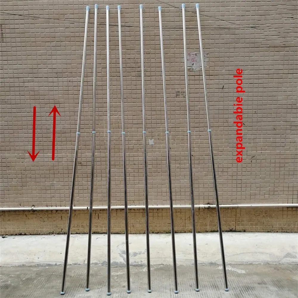 結婚式の装飾のセンターピース10ftx20ft調整可能なダブルクロスバーバックドロップカーテンスタンドポータブル背景フレームフラワーヤーン239i