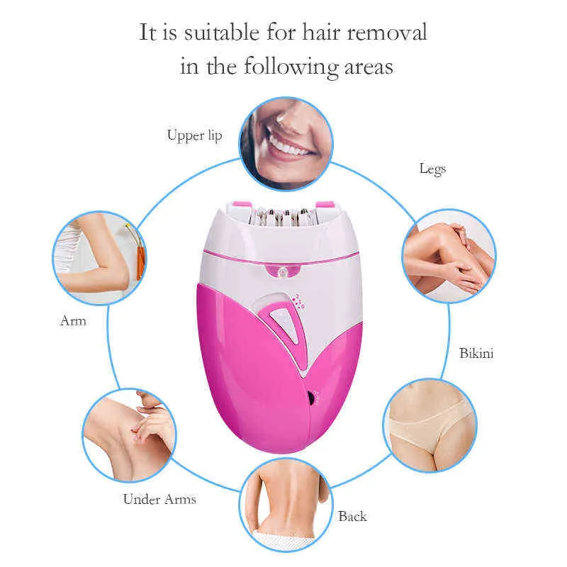 Epilatör elektrikli usb şarj edilebilir kadınlar tıraş makinesi bütün vücut kullanılabilir ağrısız depilat kadın epilasyon makinesi yüksek kalite220422