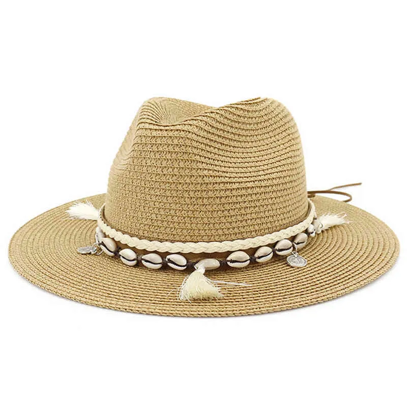 Vacation Concave Straw Hat with String Mexican National Style Breathable Wide Brim Tomboy Cap for Outdoor Beach Summer LXH G220301