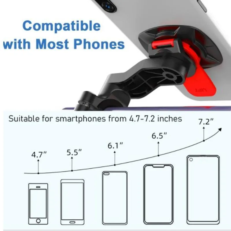 Bike scooter Navigation support du support de téléphone A réglable Motorcycle Mountain Guide de support STEM de support Cycling 2206201352011