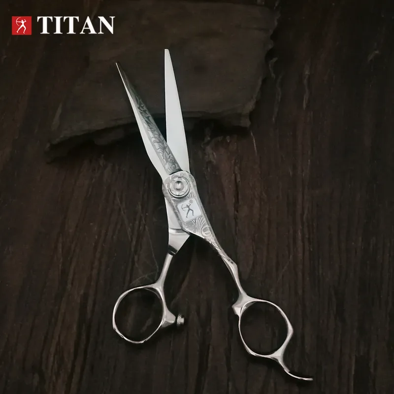 titan Japan Original 6.0 Professional Hairdressing Scissors Barber Set Cutting 220317