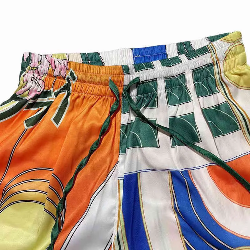 Designer Mens Vêtements d'été Nouveau pantalon décontracté de tennis arc-en-ciel