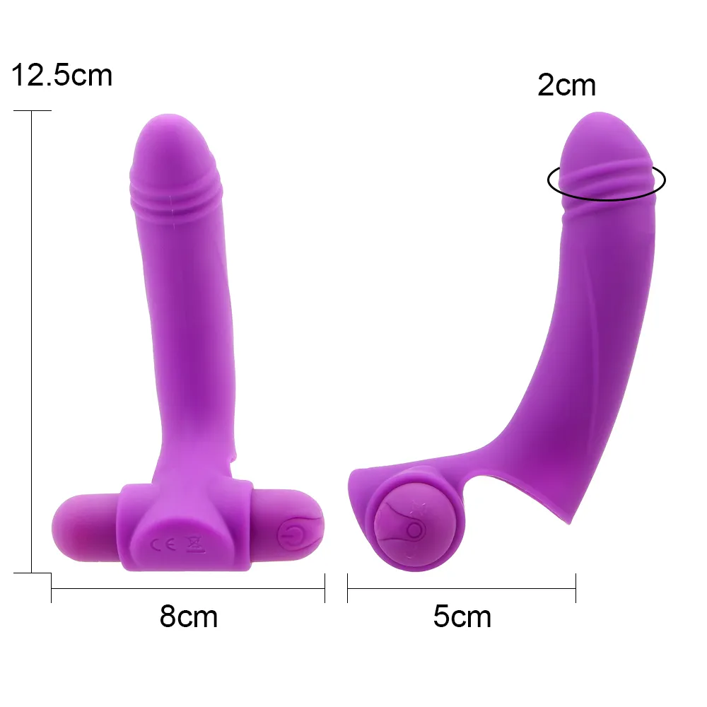 Avec 10 Vibrations puissantes masseur Vaginal doigt manchon vibrateur femme masturbateur sexy jouets pour femmes Clitoris stimulateur