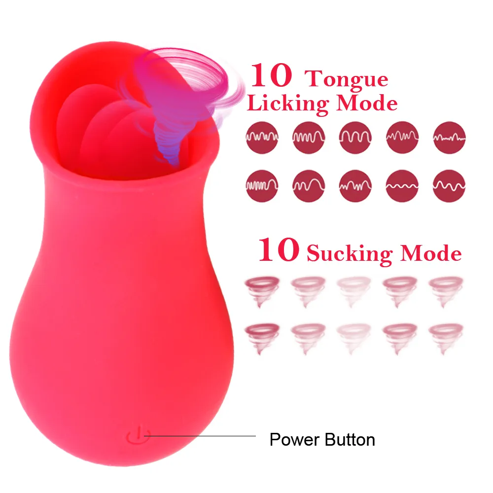 Estimulador del clítoris del punto G, masturbador femenino de pezón, vibrador de succión de 10 velocidades, producto para lamer la lengua, orgasmo para adultos