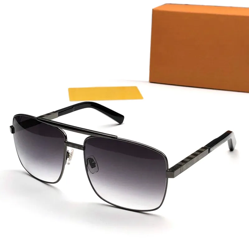 Klassiska attityd solglasögon för män kvinnor fyrkantiga ram v designer solglasögon unisex uv400 skydd guldpläterade glas ramar ey228s