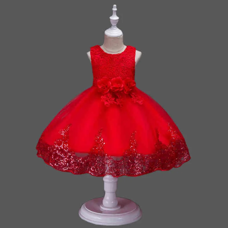 Vestido fofo para meninas de 5 a 6 anos elegante causal princesa vestido menina festa de aniversário de festas bail