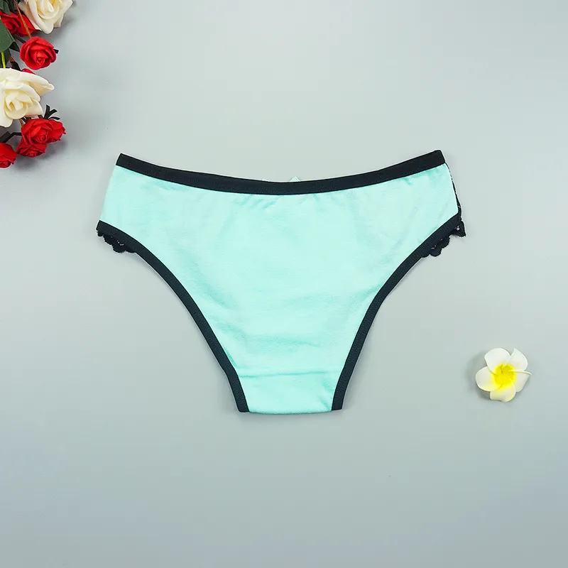 Lace Cotton Brief Panties Sexy Intimate Underwear Lingerie Breathable Woman Bow Panty M-XL Wholesale Knickers 220422